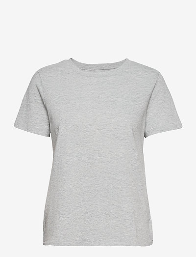 100% Organic Cotton Vintage Crewneck T-Shirt - t-shirts - heather grey