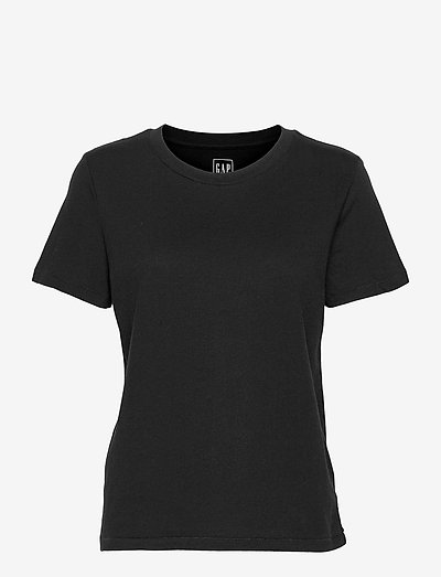 100% Organic Cotton Vintage Crewneck T-Shirt - t-shirts - true black v2 2