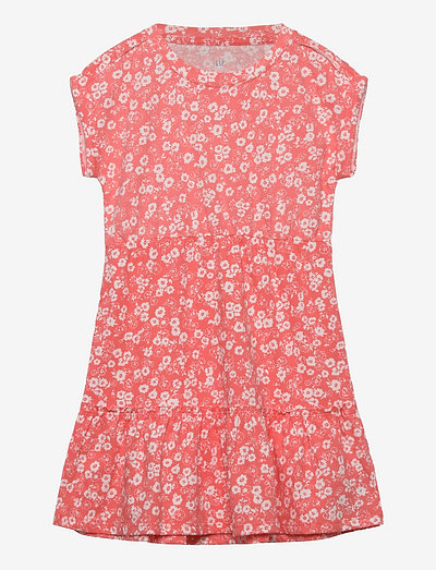 V-SS K RUFFLE DRESS - kort-ermede kjoler i avslappet stil - pink reef