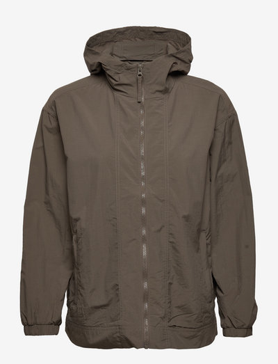 GapFit Crinkle Nylon Hooded Jacket - windbreakers - sherwood forest 510