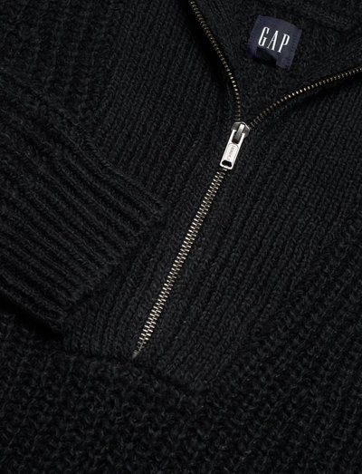 GAP Cozy Half-zip Sweater (True Black 