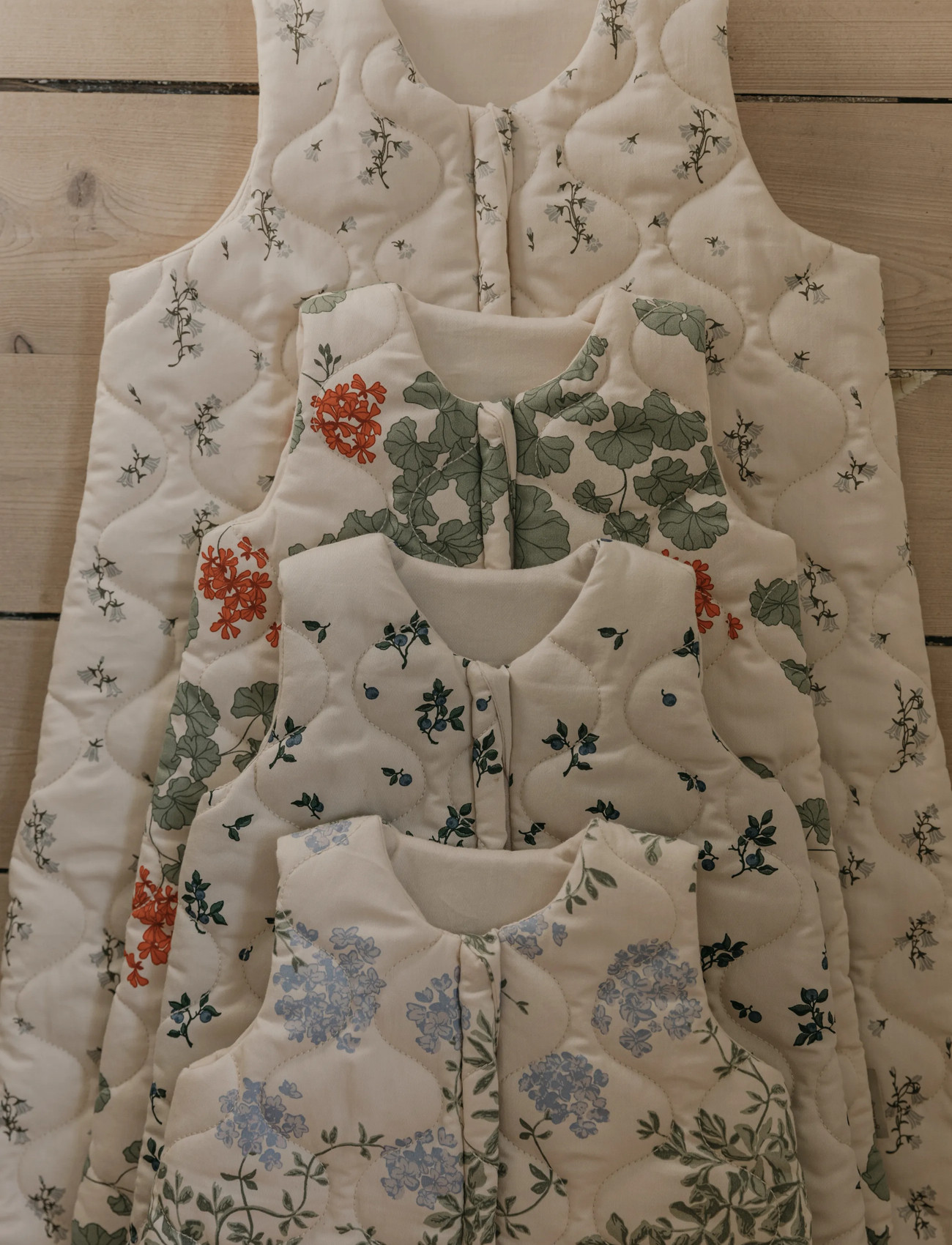 Garbo&Friends Satin Quilted Sleeping Bag, 6-18M, Cream, Sovetid > Soveposer, Børn