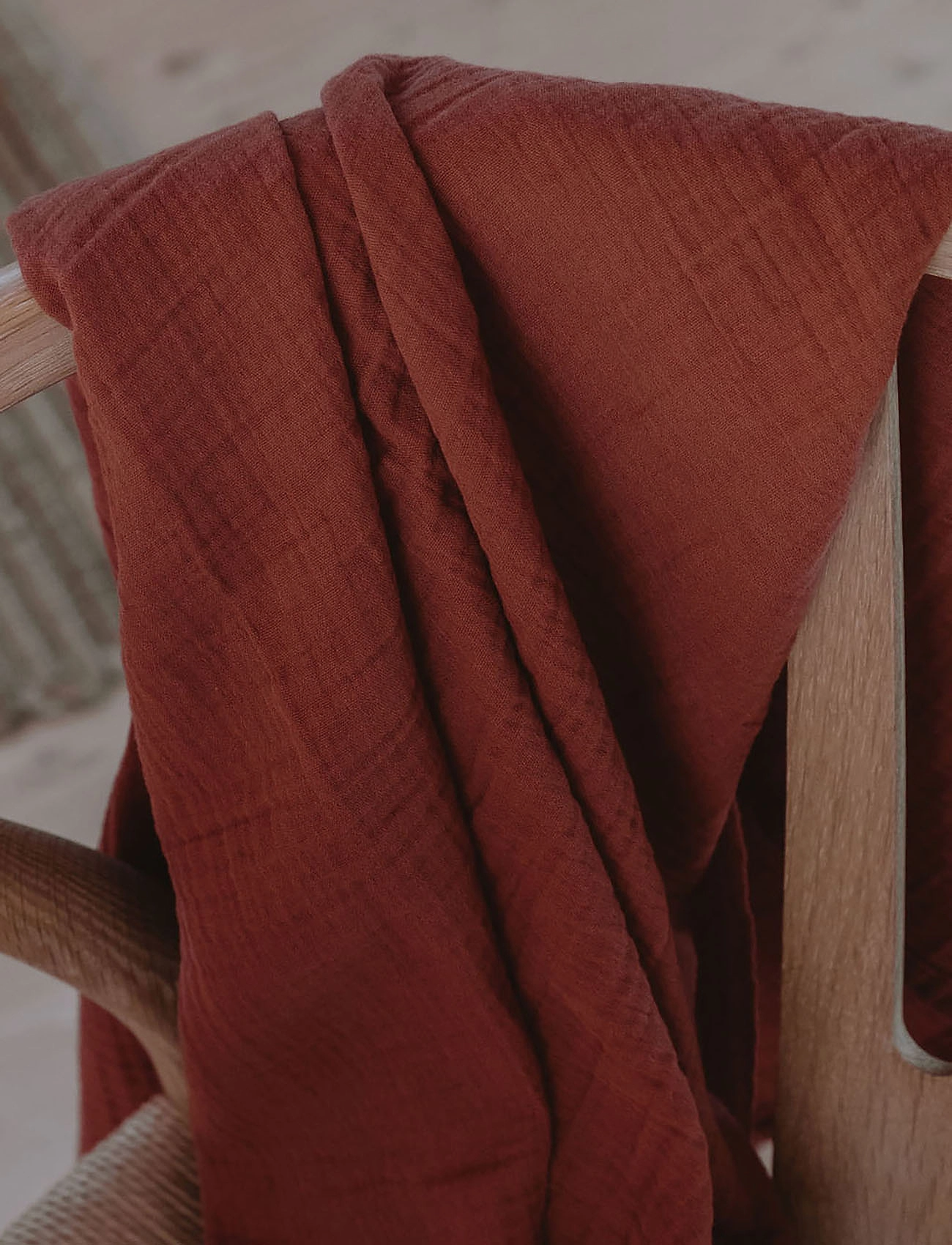 Garbo&Friends - Muslin Swaddle Blanket - dekens van mousseline - cinnamon - 0