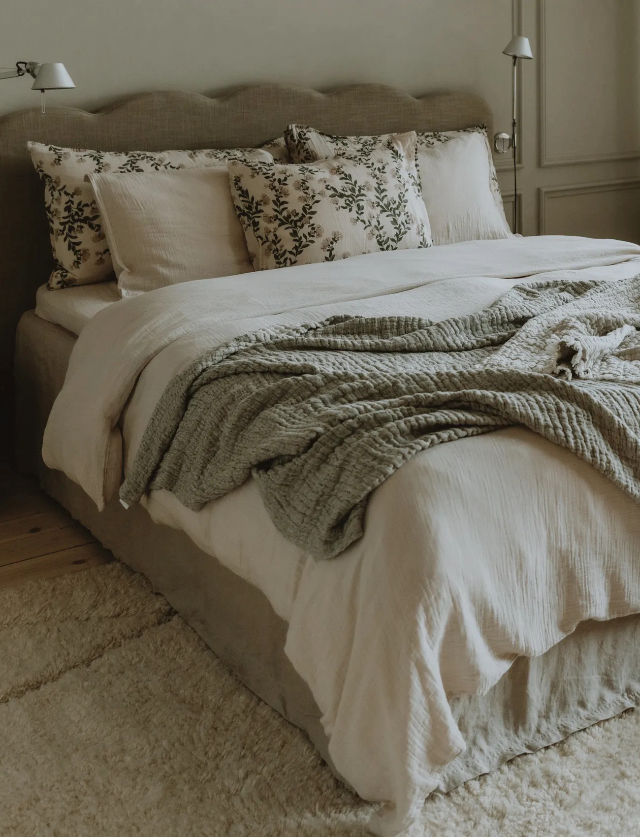 Garbo&Friends Muslin Duvet Cover Double, 220X220 cm, Eggshell, 220X220 cm, Cream, Søvntid > Dynebetræk, Børn