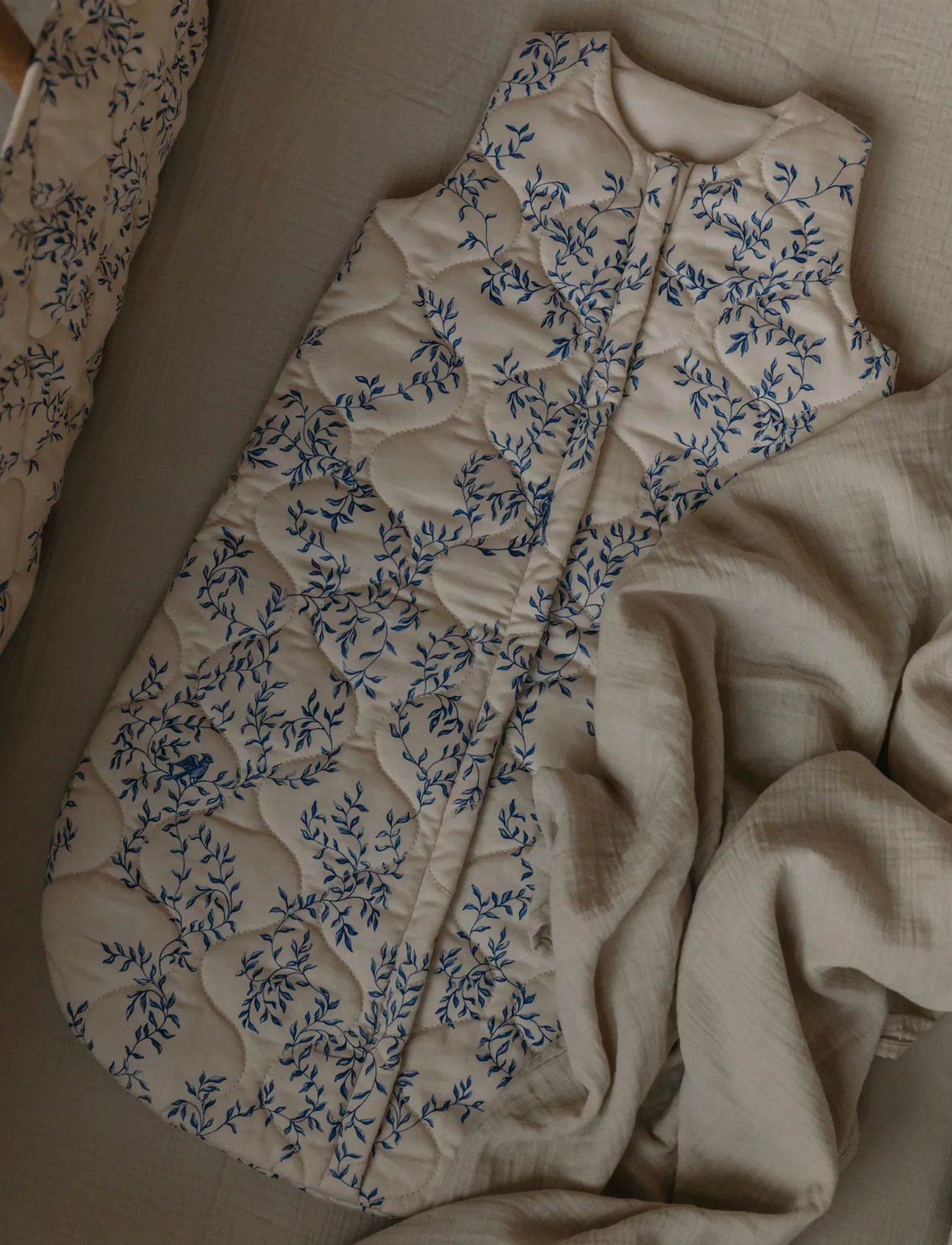 Garbo&Friends Satin Quilted Sleeping Bag, 6-18M, Dainty, 0-6M, Cream, Babysøvn > Soveposer Til Babyer, Børn