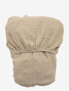 Muslin Fitted Sheet Junior - lakens - olive