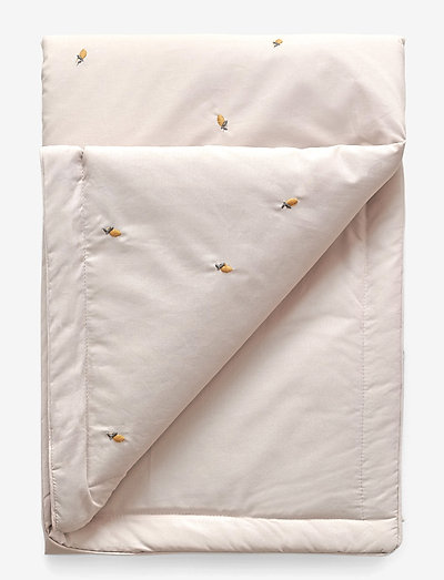 Percale Filled Blanket - dekens - lemon embroidery