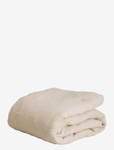 Muslin Filled Blanket - blankets - eggshell