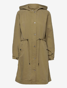 ladies outdoor jacket - utility jackets - martini olive