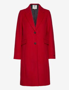 ladies outdoor jacket - lange winterjassen - cadmium red