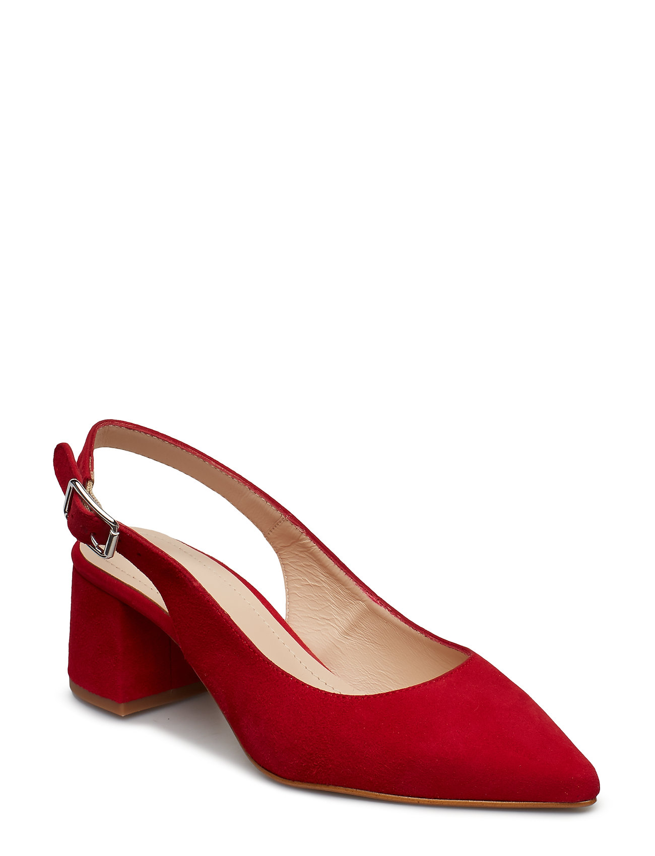 Cupiter Suede Schoenen Met Hakken Pumps Slingbacks Rood Gardenia gardenia kopen in de aanbieding