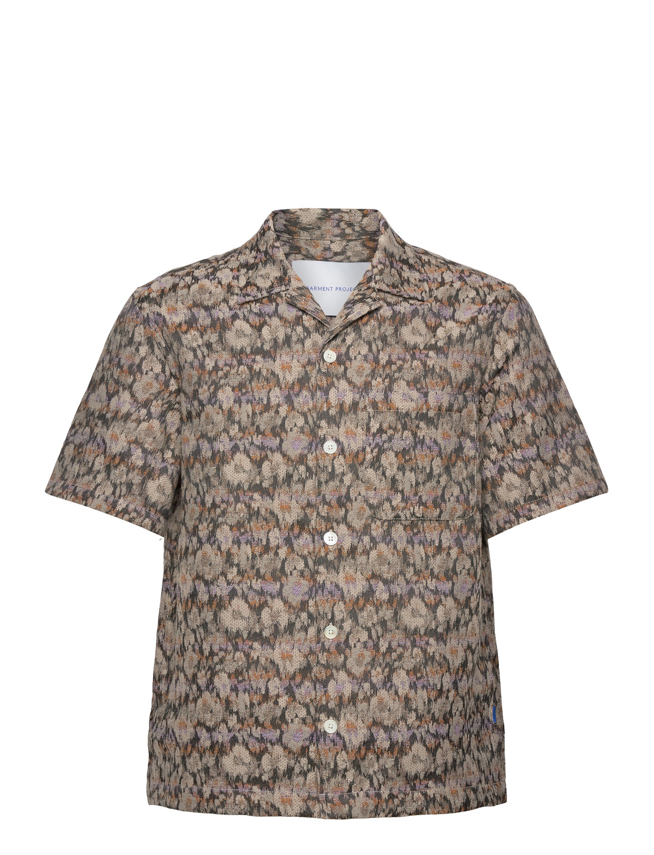 Garment Project Camp Collar Shirt - Earth Flower Brun