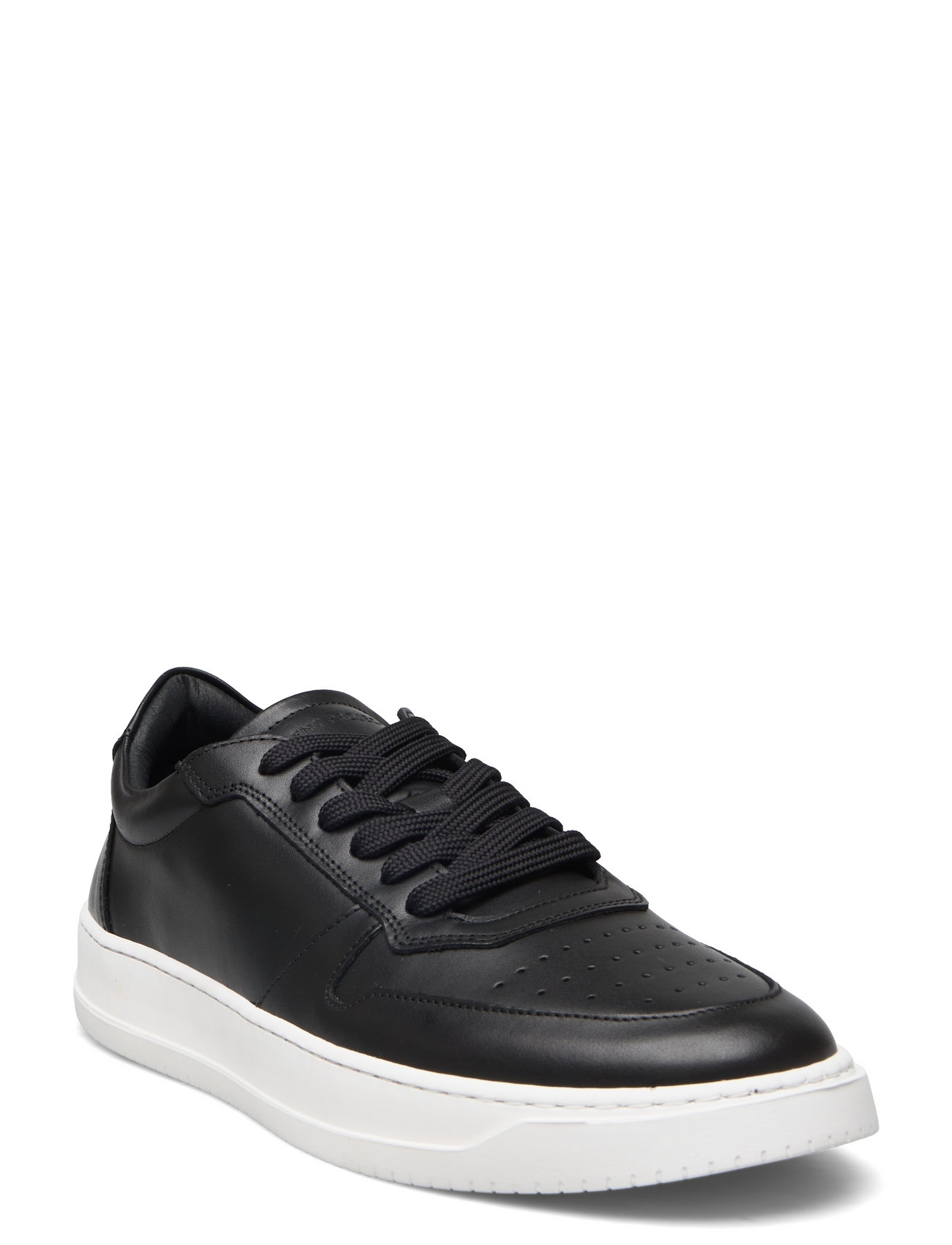 Garment Project Legacy - Black Leather, 41, Black, Sneakers > Sneakers Med Lav Top, Herre