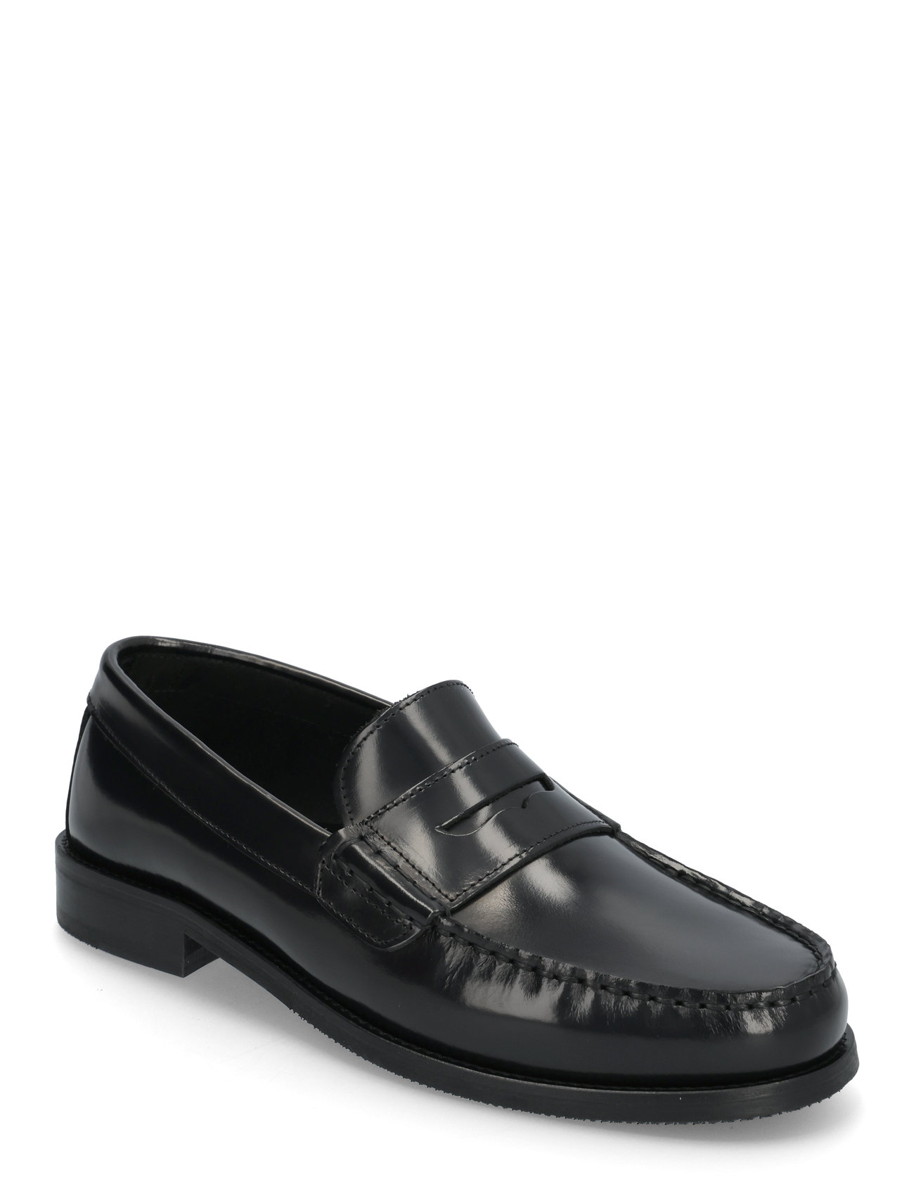 Garment Project Miles Penny Loafer - Black Polido Svart