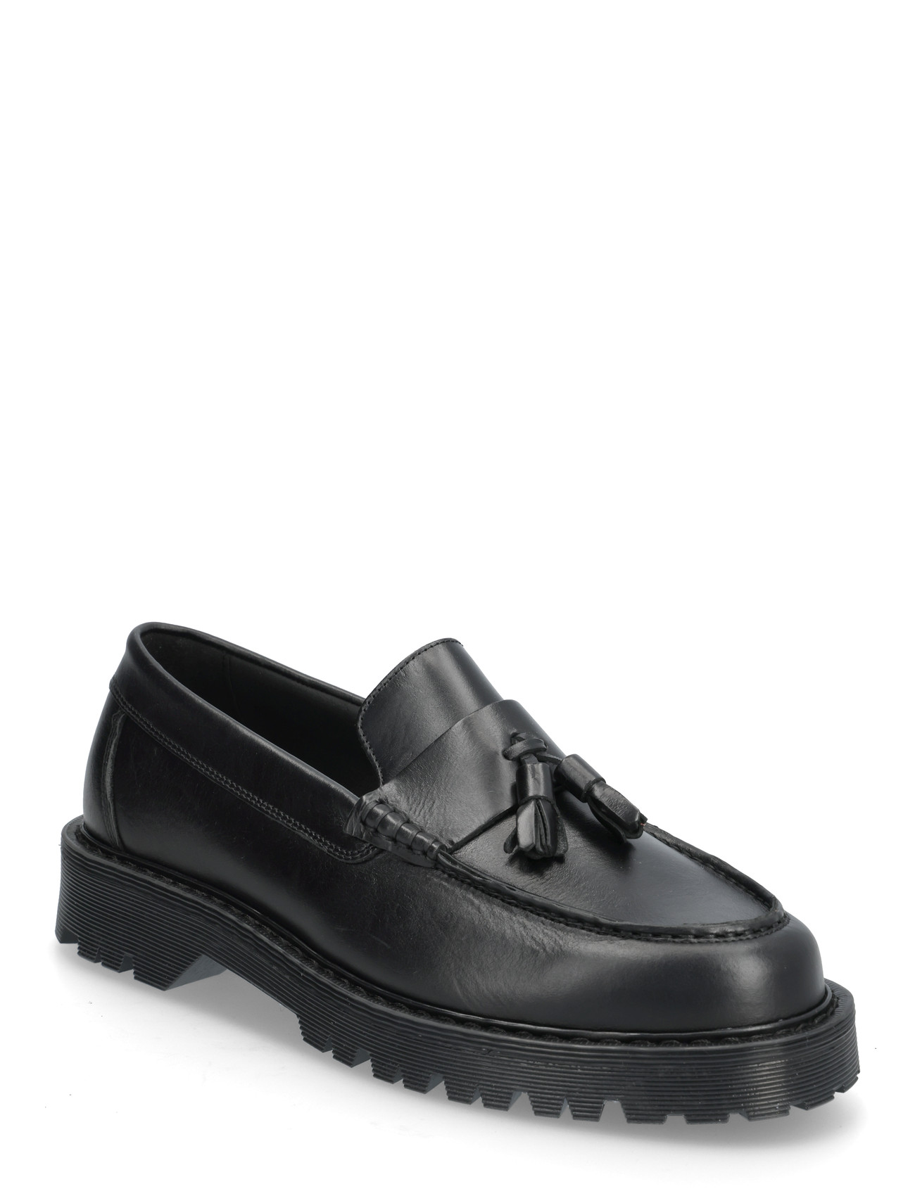 Garment Project Pete Loafer - Black Leather, 41, Black, Sko > Hyttesko, Herre