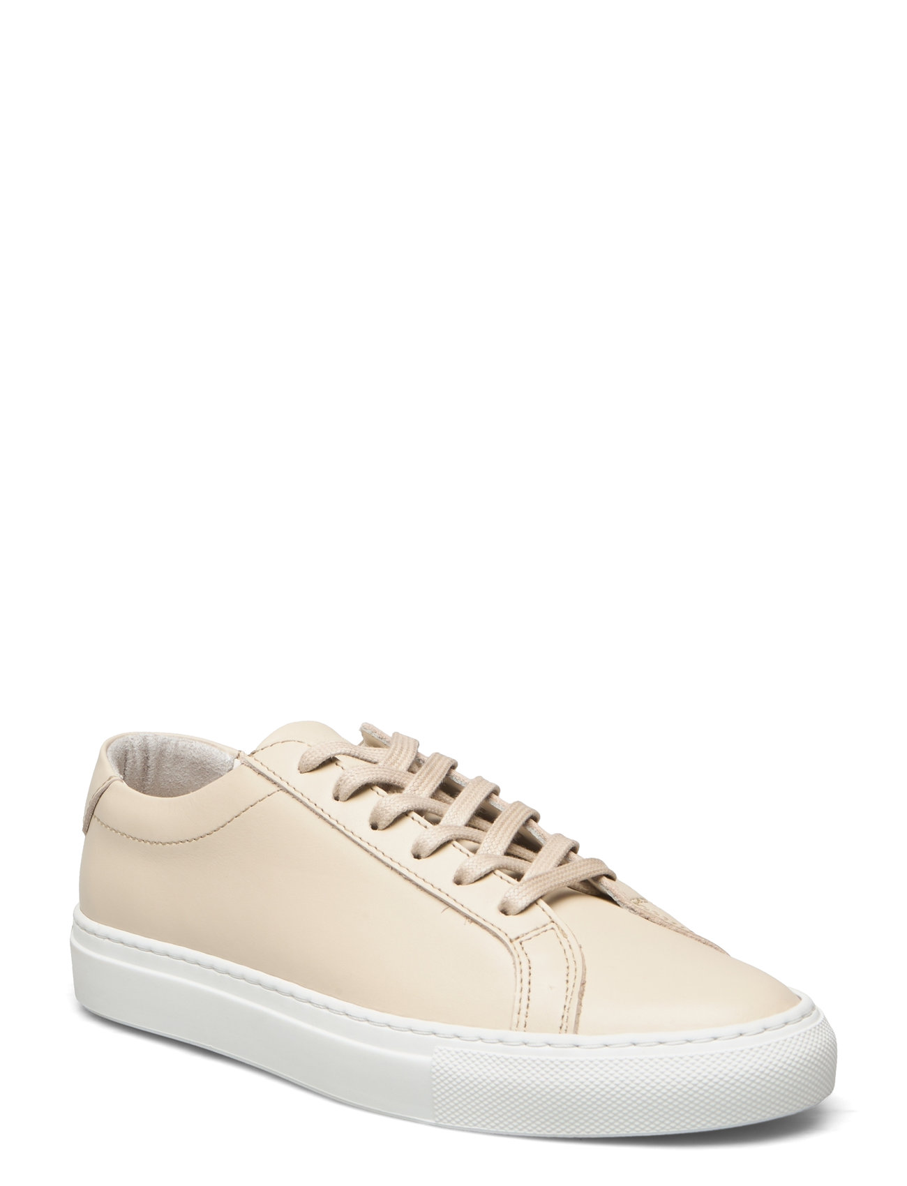 Gpw0001 - Off White Leather Låga Sneakers White Garment Project