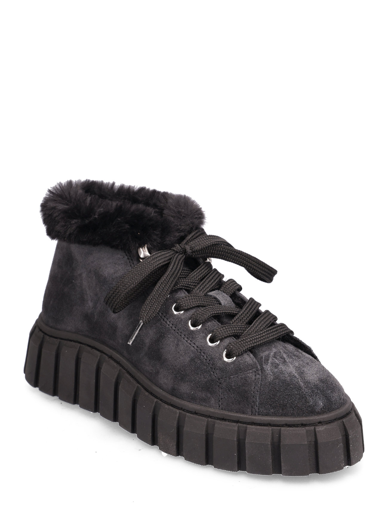 Balo Sneaker Boot - Black/Black Suede Shoes Sneakers Chunky Sneakers Black Garment Project