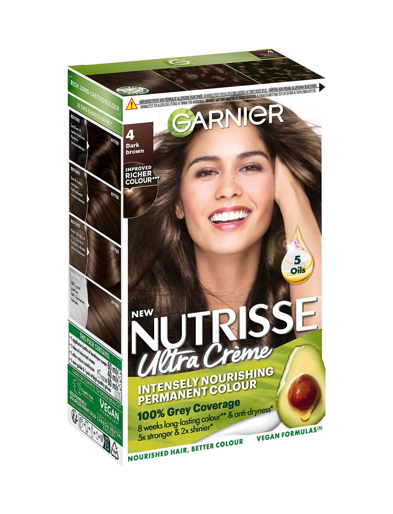 Garnier Garnier Nutrisse Ultra Crème 4.0 Dark Brown 2
