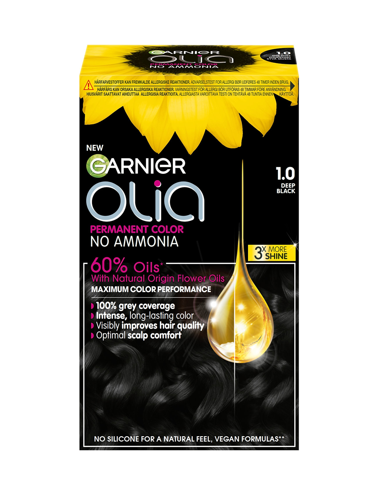 Garnier Olia 1.0 Night Black Beauty Women Hair Care Color Treatments Black Garnier