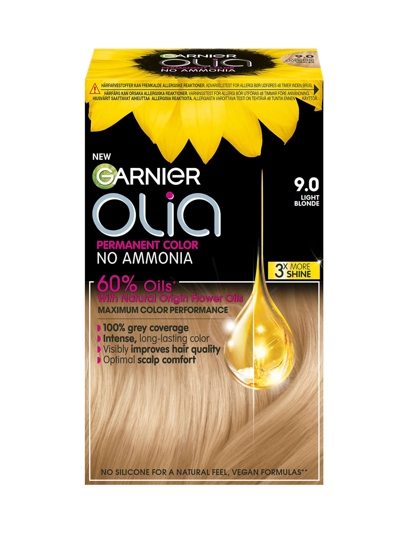 Garnier Olia 9.0 Light Blond Beauty Women Hair Care Color Treatments Beige Garnier