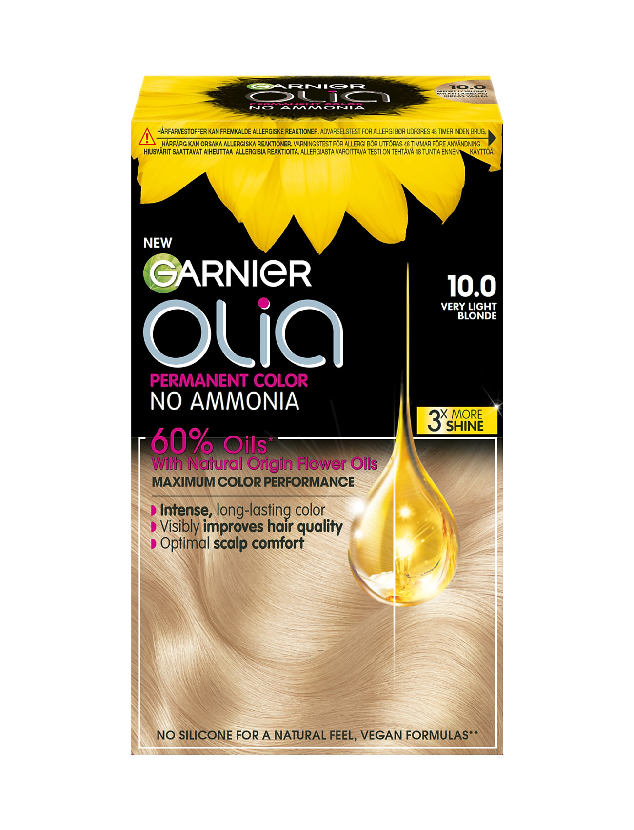 Garnier Olia 10.0 Very Light Blond Beauty Women Hair Care Color Treatments Brown Garnier