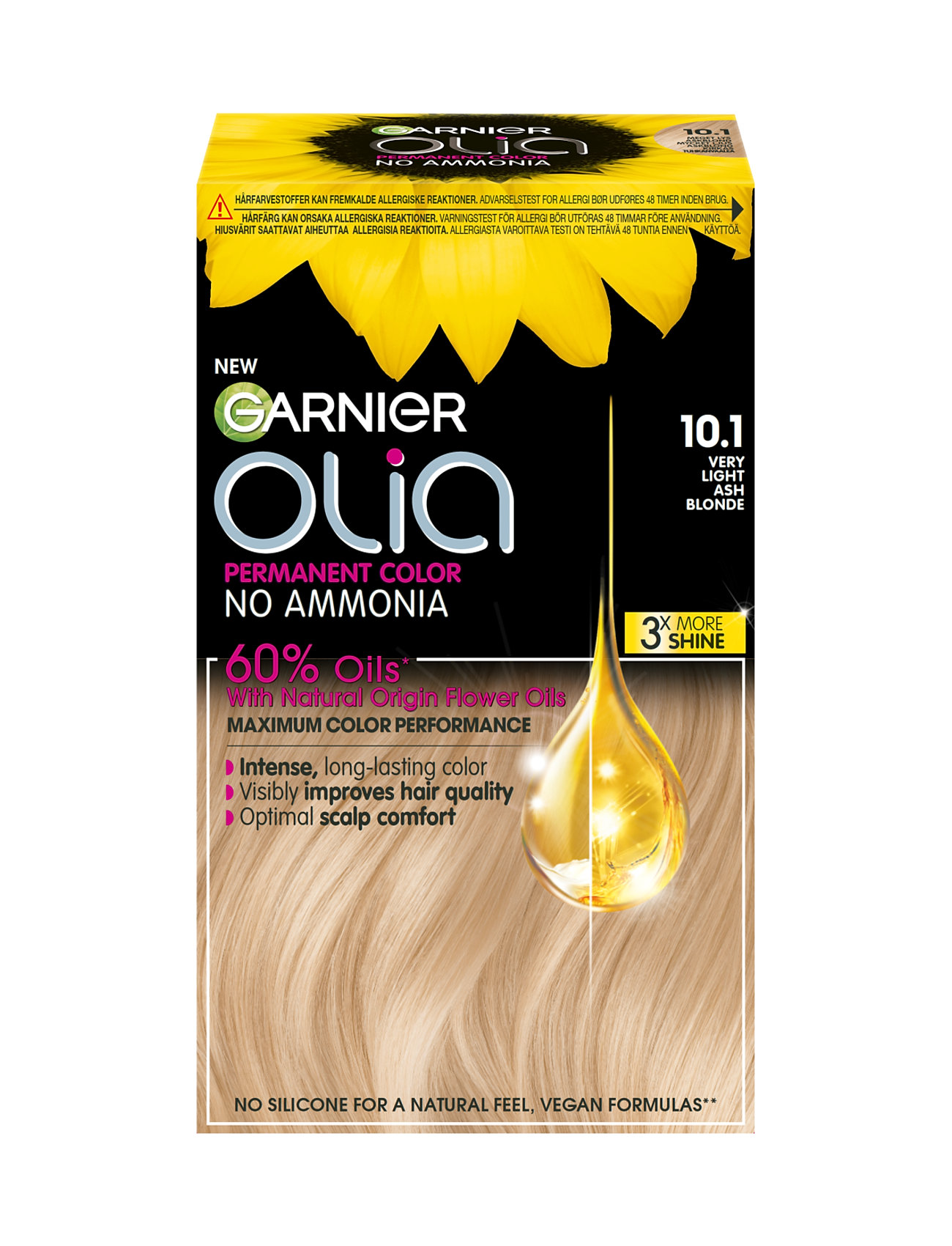 Garnier Olia 10.1 Ashy Very Very Light Beauty Women Hair Care Color Treatments Beige Garnier