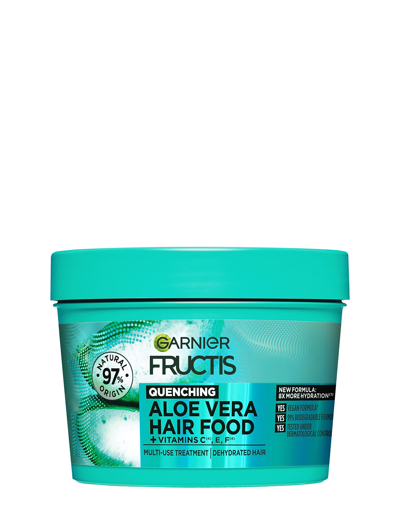 Garnier, Fructis, Hair Food, Aloe Vera, Hydrating Hair Mask For Dehydrated Hair, 400 Ml Hårkur Nude Garnier