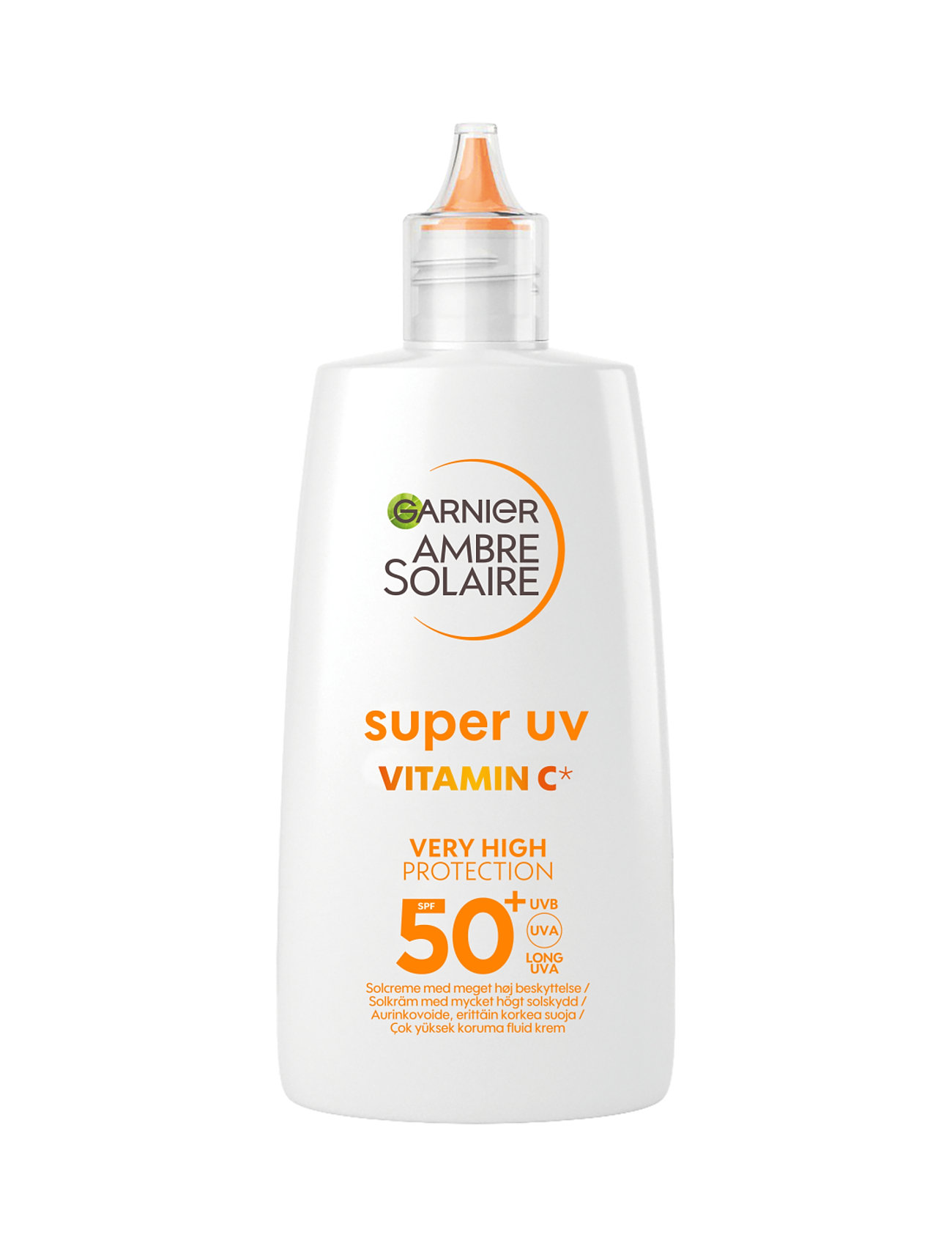 Garnier, Ambre Solaire Super Uv Vitamin C* Anti-Dark Spots Fluid Spf50+ 40Ml Solcreme Ansigt Nude Garnier