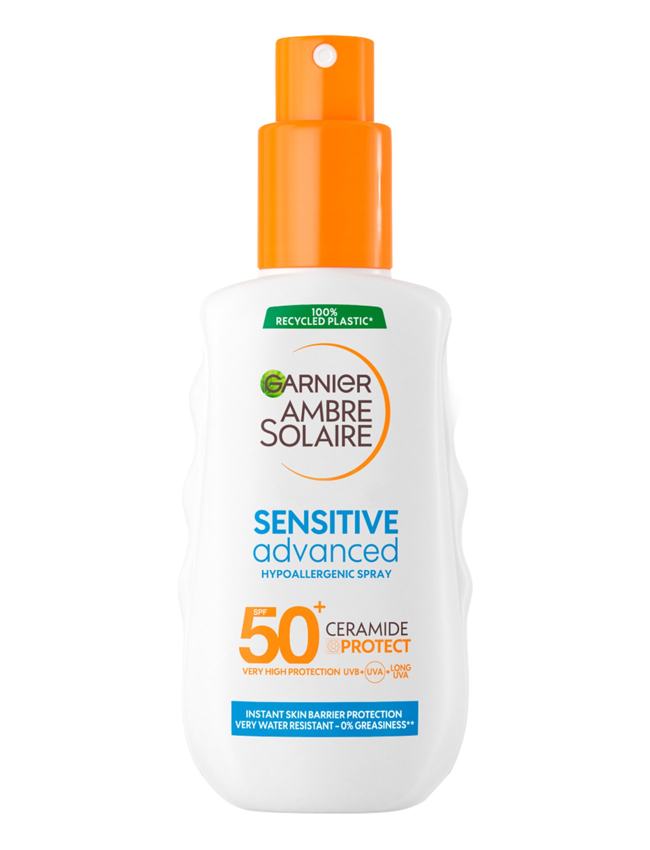 Garnier Ambre Solaire Sensitive Advanced Sun Protection Lotion Spf 50+ 150Ml Solcreme Krop Nude Garnier