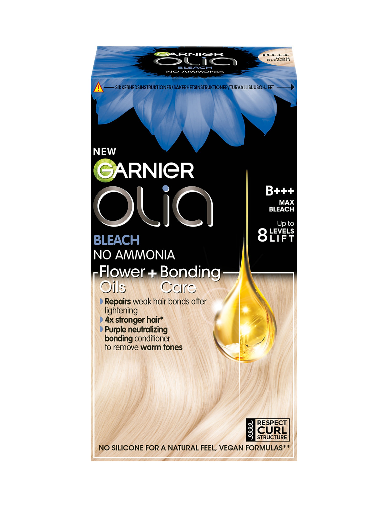 Garnier Olia Permanent Hair Color B+++ Max Bleach Beauty Women Hair Care Color Treatments Nude Garnier