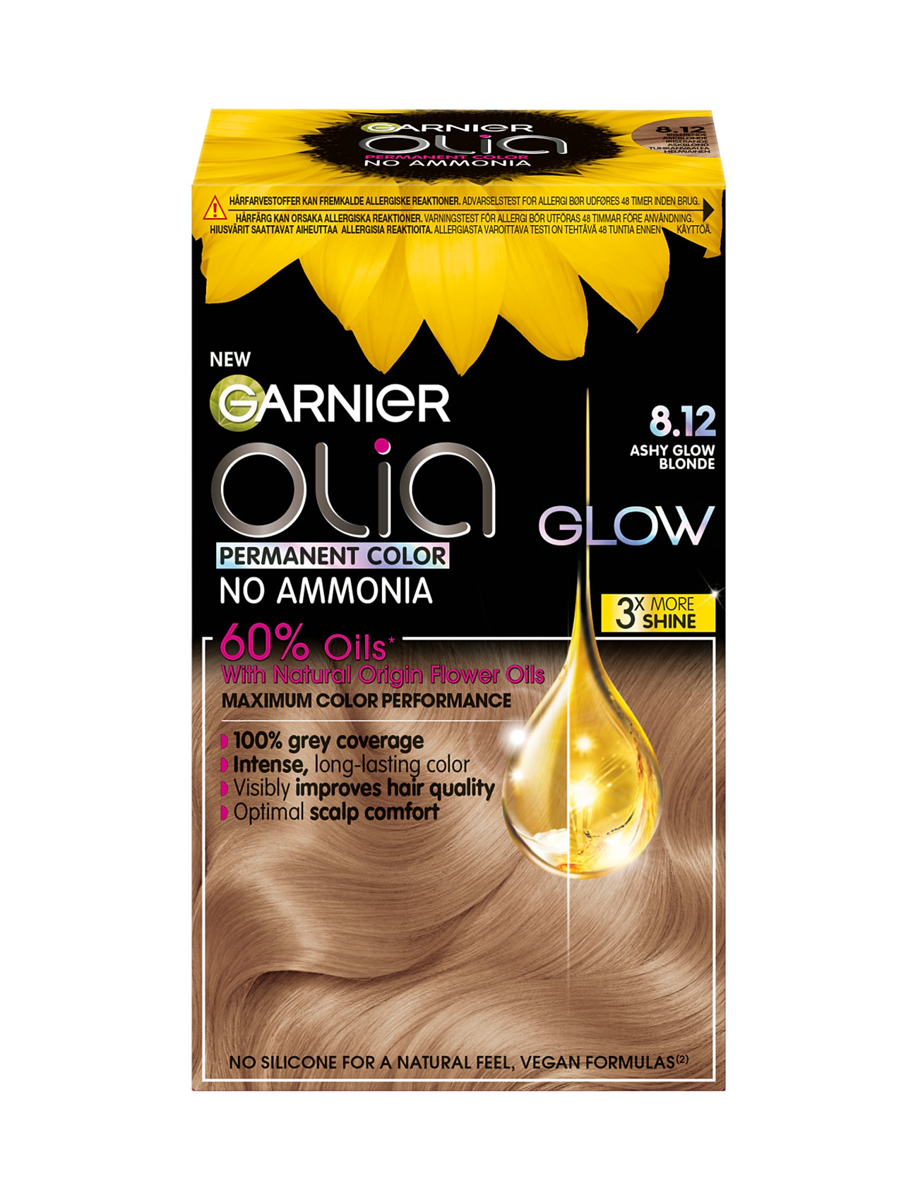 Garnier Olia Permanent Hair Color 8.12 Beauty Women Hair Care Color Treatments Nude Garnier