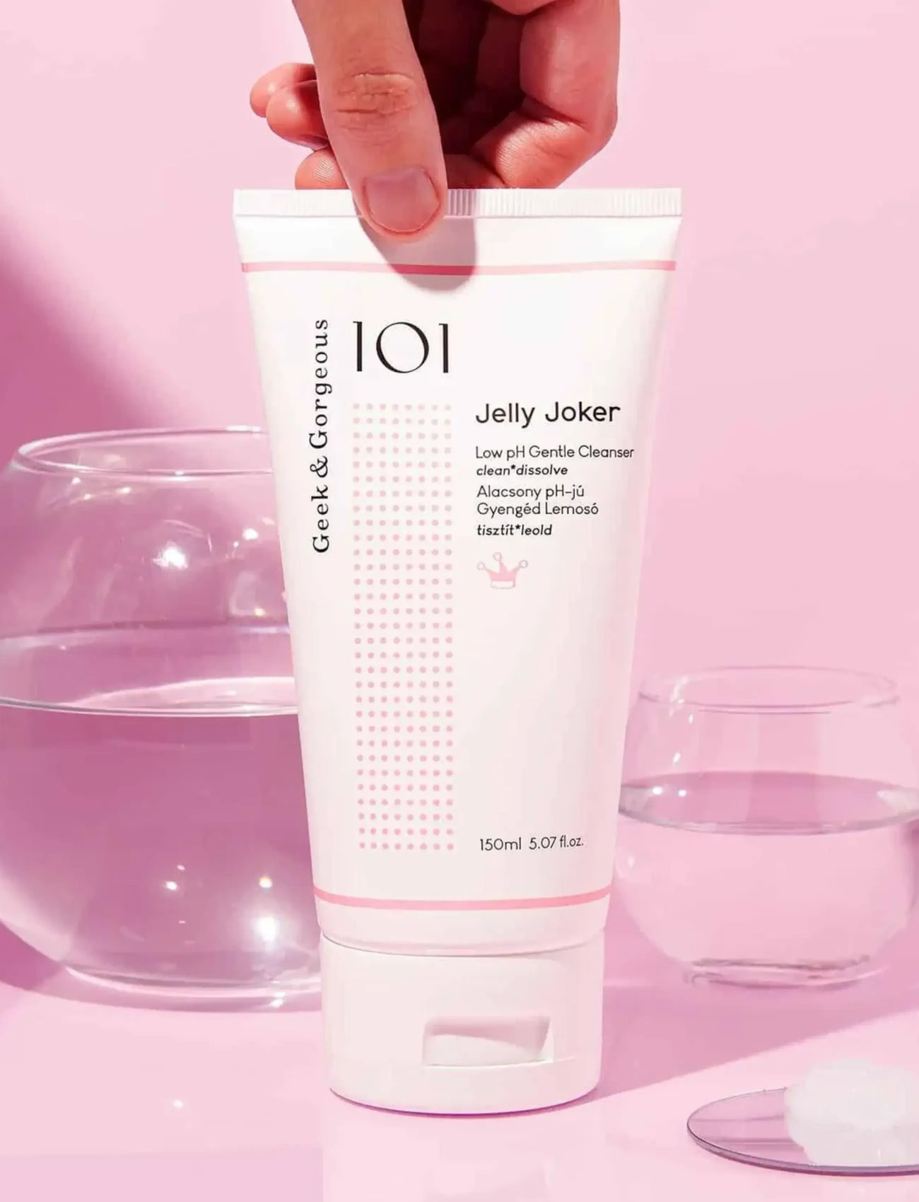 Geek & Gorgeous Jelly Joker Low Ph Gentle Cleanser, 150 ml, Nude, Rengøringsmidler > Ansigtsvask Og Rengøringsmidler, Dame