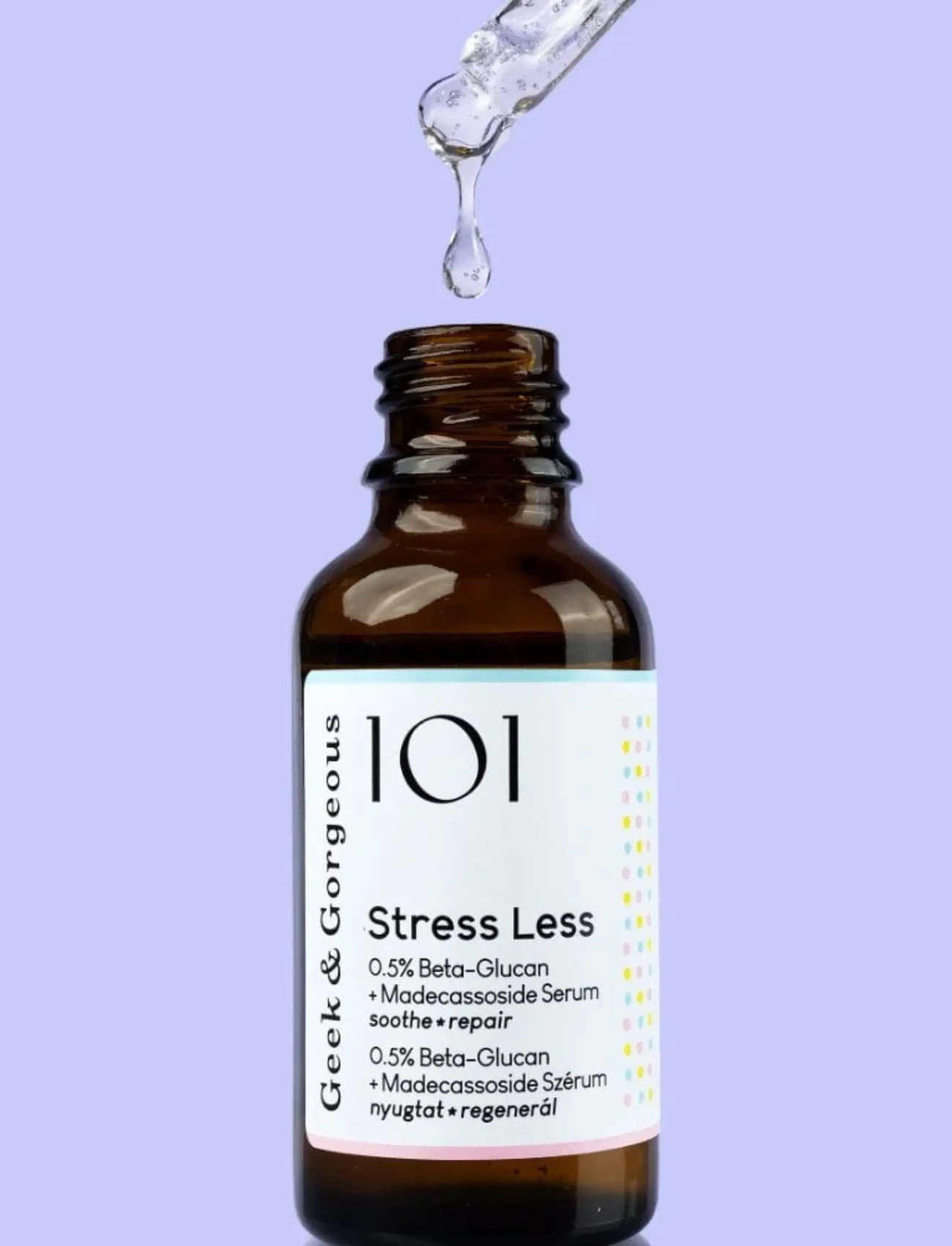 Geek & Gorgeous Stress Less 0.5% Beta-Glucan + Madecassoside Serum, 30 ml, Nude, Ansigt > Serum, Dame