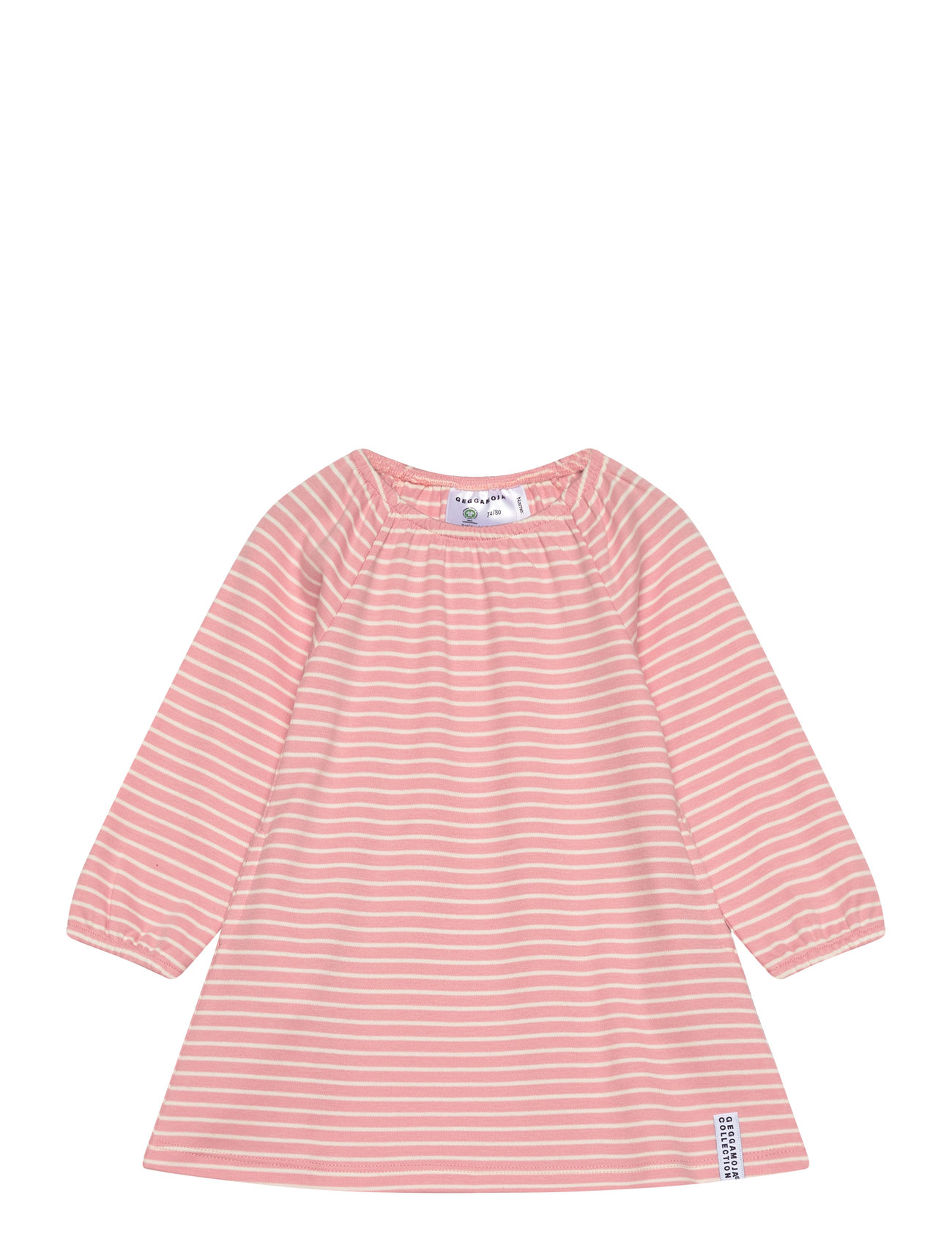 Geggamoja Singoalla Dress Pink/Offwhite 06 74/80 Rosa