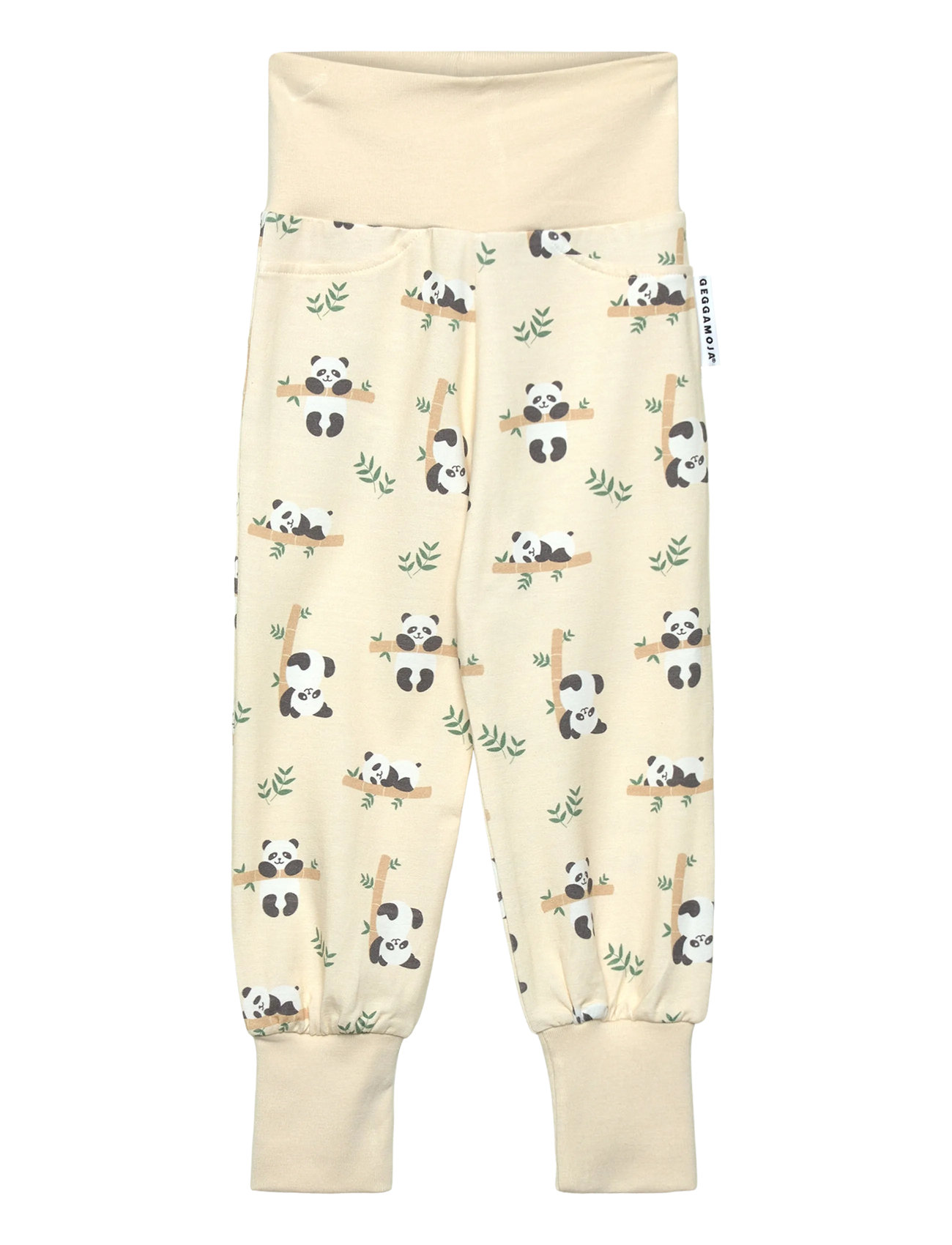 GEGGAMOJA Bamboo Baby Hosen Cream - 74/80 - Kinder