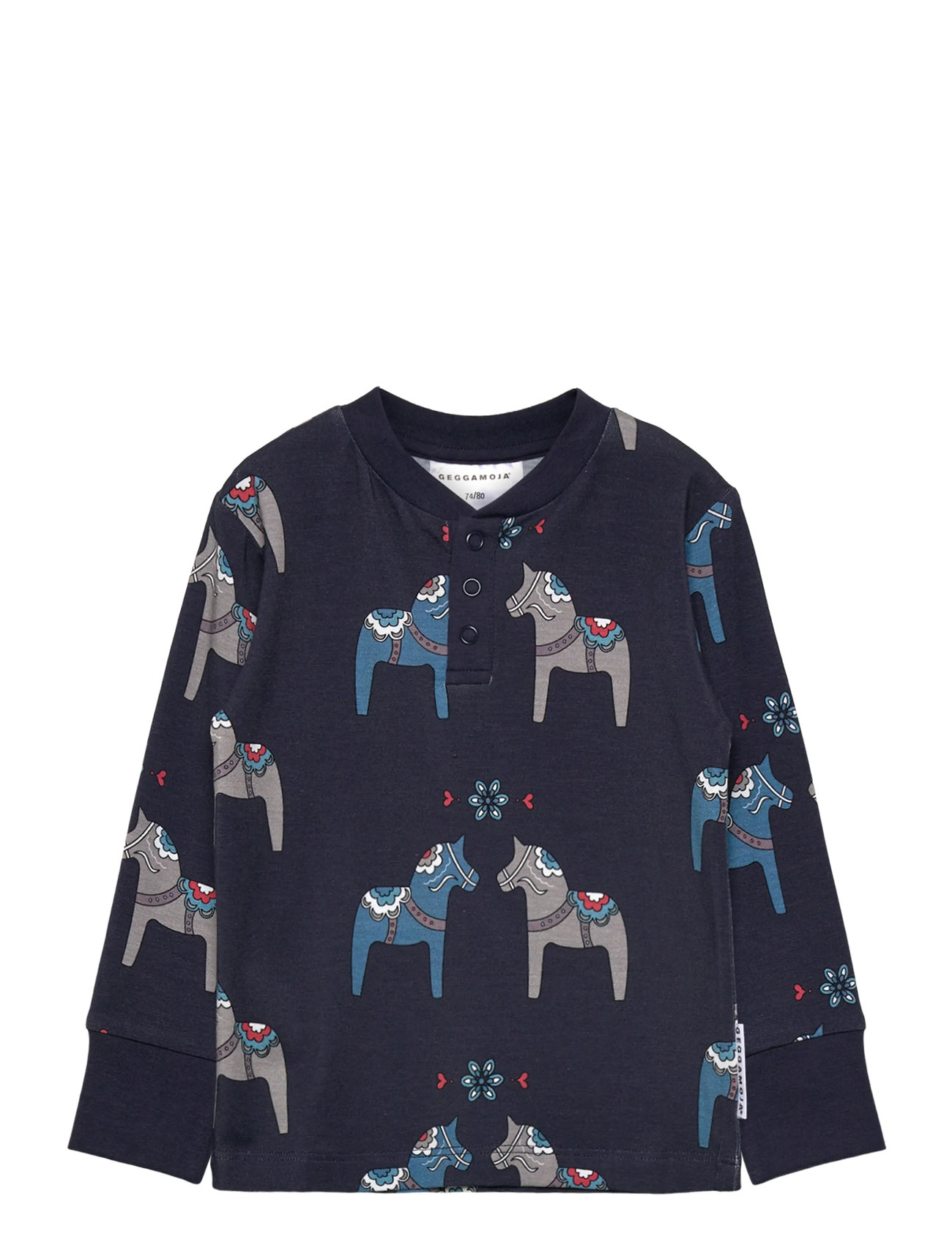 GEGGAMOJA Bamboo Grandpa Pullover Navy - 110/116 - Kinder
