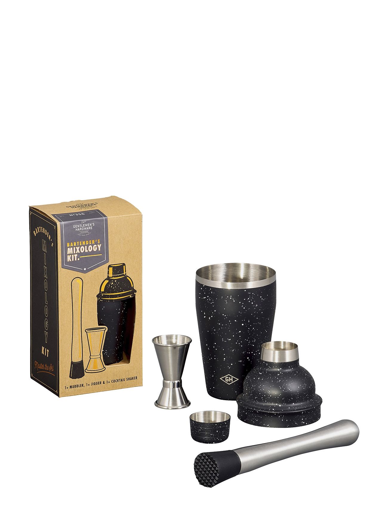 Bartender's Mixology Kit Home Tableware Drink & Bar Accessories Shakers & Cocktail Utensils Black Gentlemen's Hardware