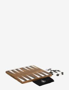 Backgammon Set Acacia Wood - födelsedag - red