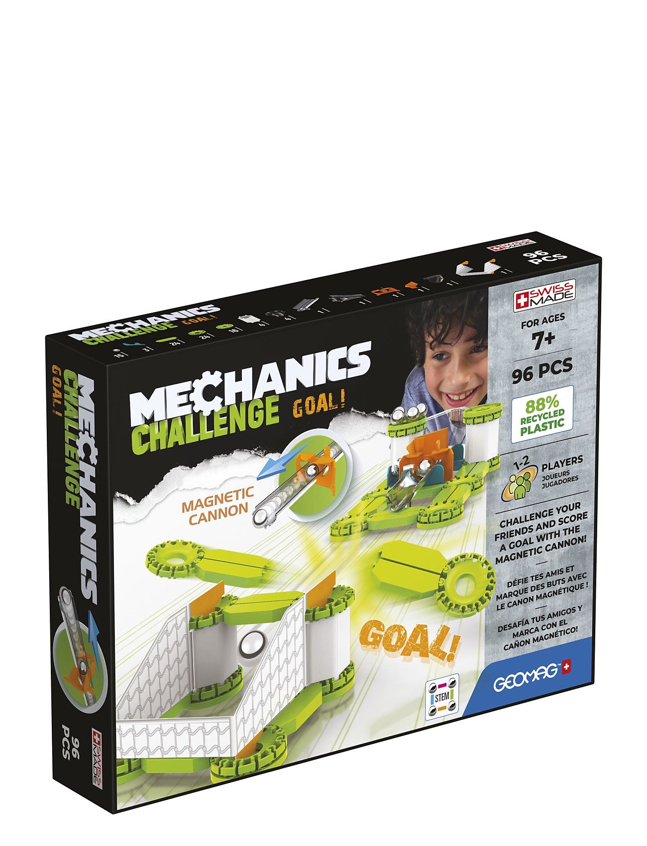 Geomag Mechanics Recycled Challenge Goal Patterned Geomag