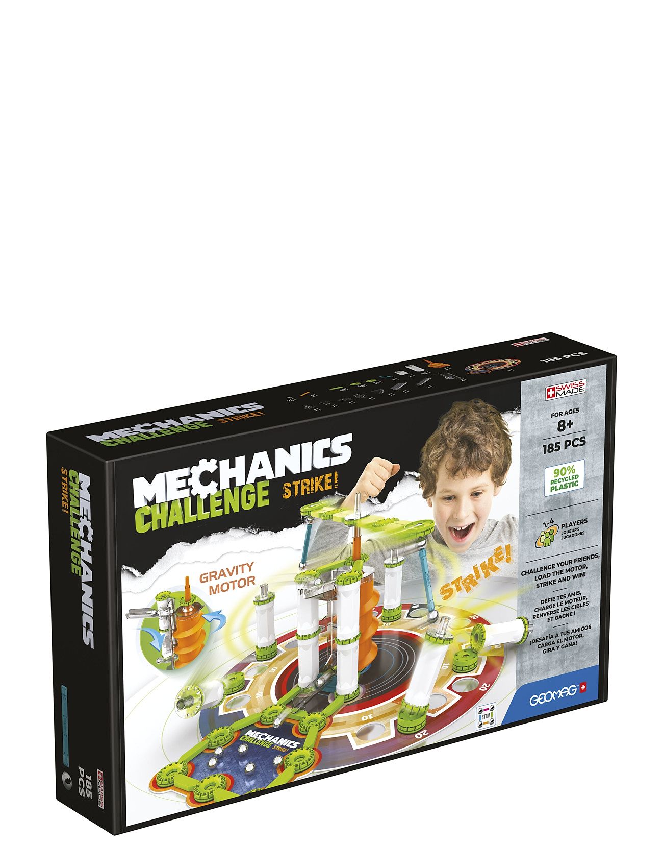 Geomag Mechanics Recycled Challenge Strike Toys Puzzles And Games Games Board Games Multi/patterned Geomag