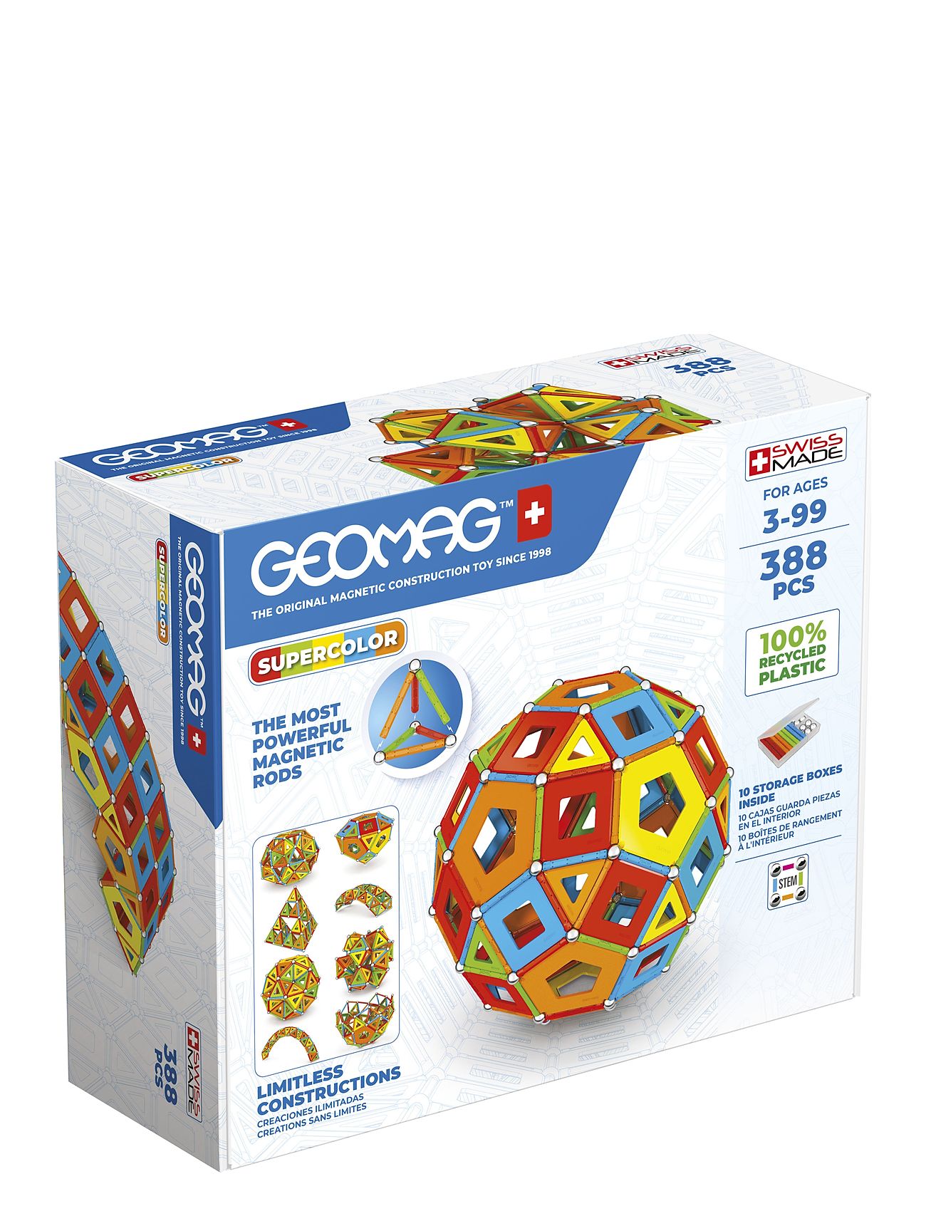 Geomag Geomag Supercolor Panels Recycled Masterbox Multi/patterned