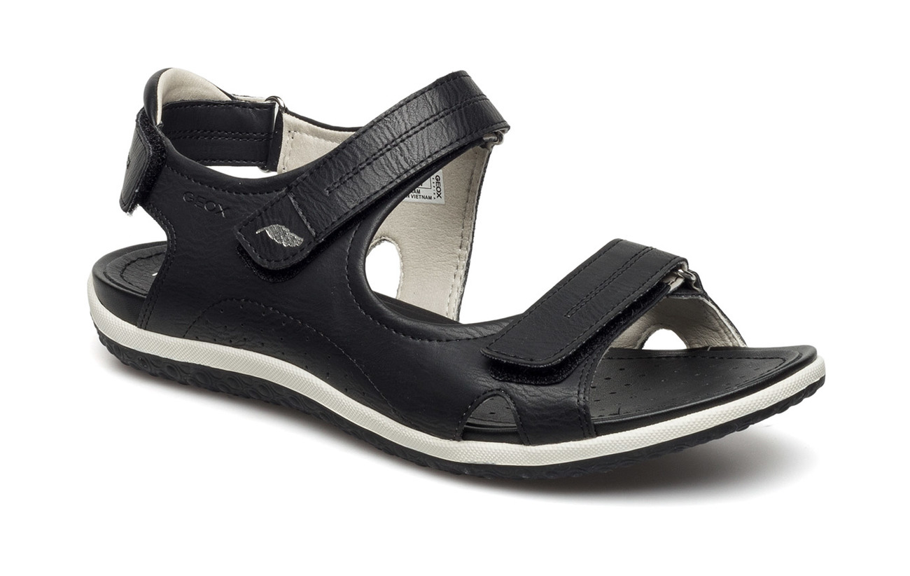 GEOX D Sandal Vega (Black), (39.98 