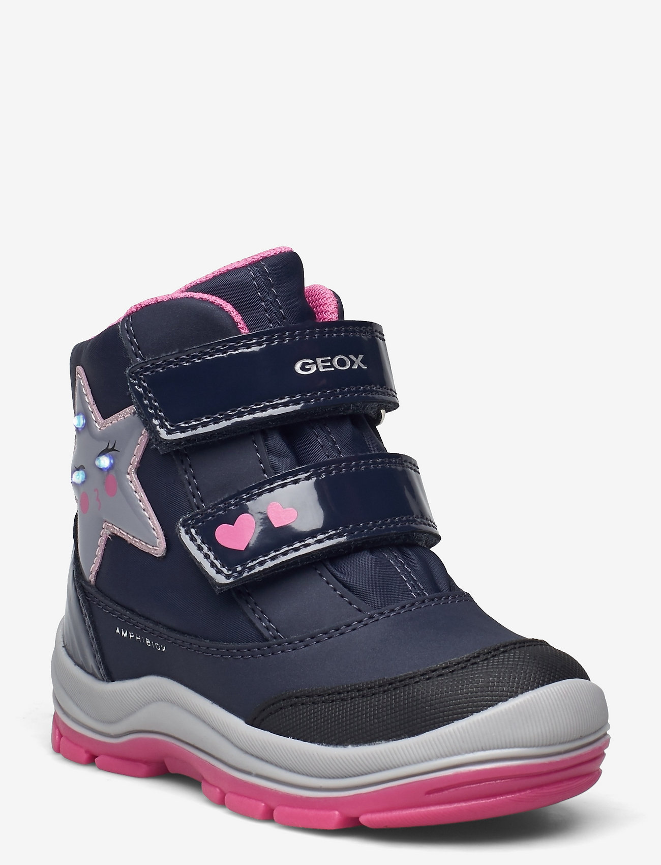 GEOX - B FLANFIL GIRL B ABX - winter boots - navy/pink - 0