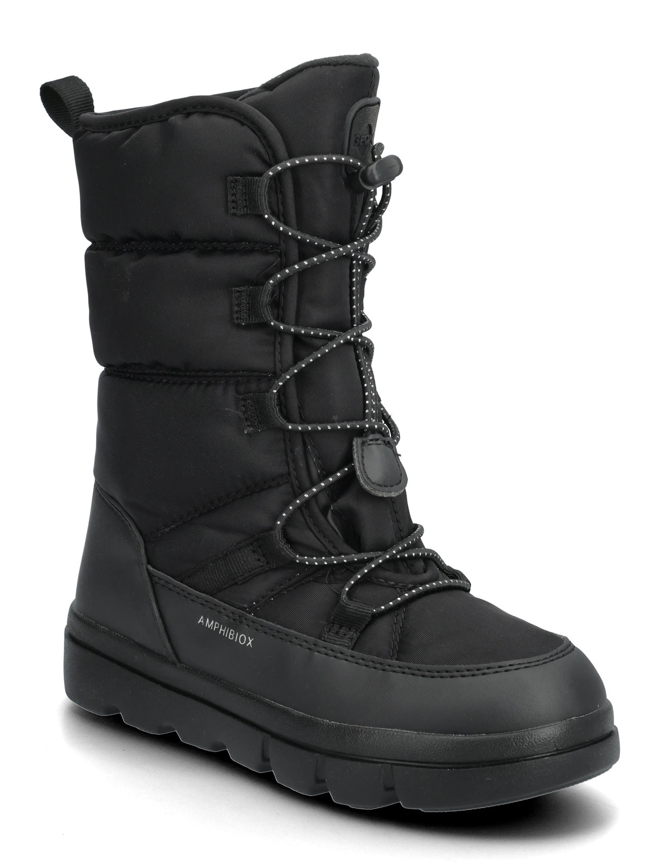 GEOX J Willaboom Girl B A, 34, Black, Vinterstøvler > Vinterstøvler M. Snørebånd, Børn