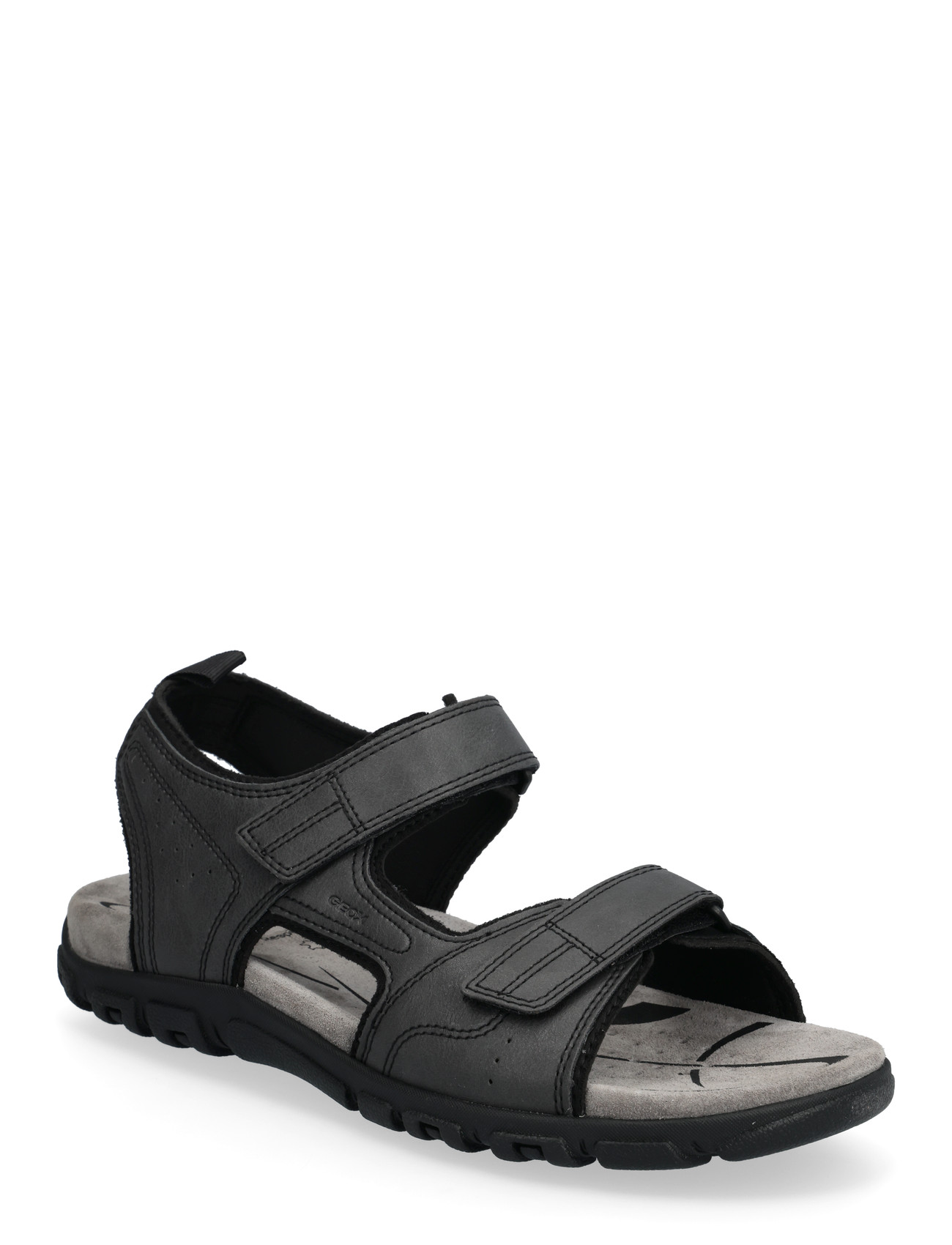 GEOX Uomo Sandal Strada B, 41, Black, Sko > Sandals, Herre