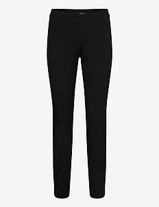 PANT LEISURE CROPPED - trousers with skinny legs - black