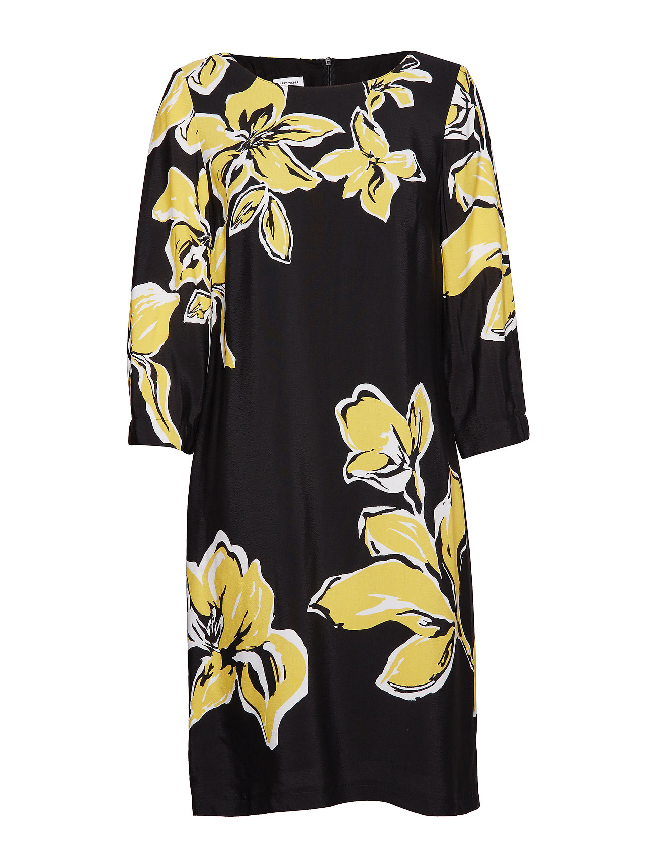 Dress Woven Fabric Korte Jurk Zwart Gerry Weber gerry weber kopen in de aanbieding