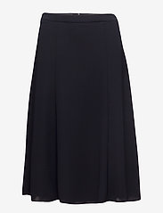 SKIRT LONG WOVEN FAB - NAVY