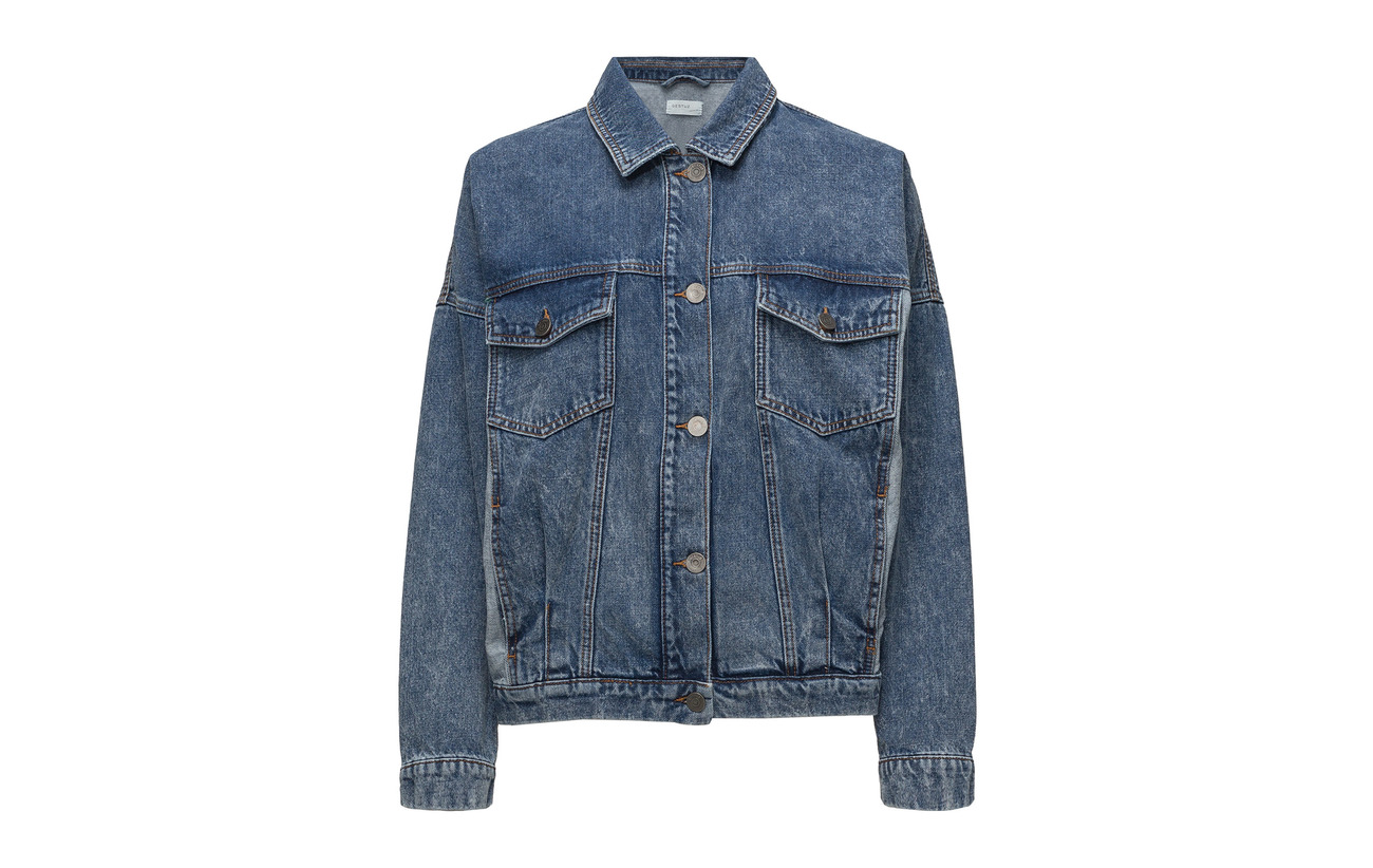 Gestuz 100 Blue Jacket Washed Coton Ao18 Aparo vgXvxw8