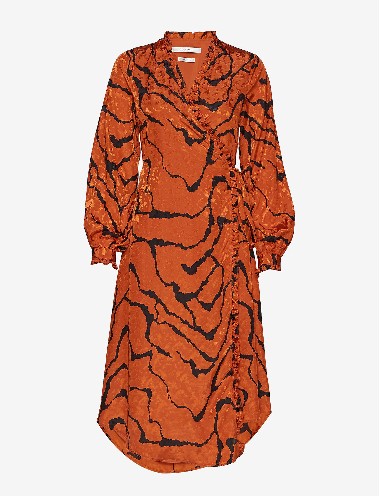 gestuz wrap dress